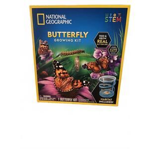 National Geographic Butterfly Growing Kit - Feed & Grow Real Butterflies